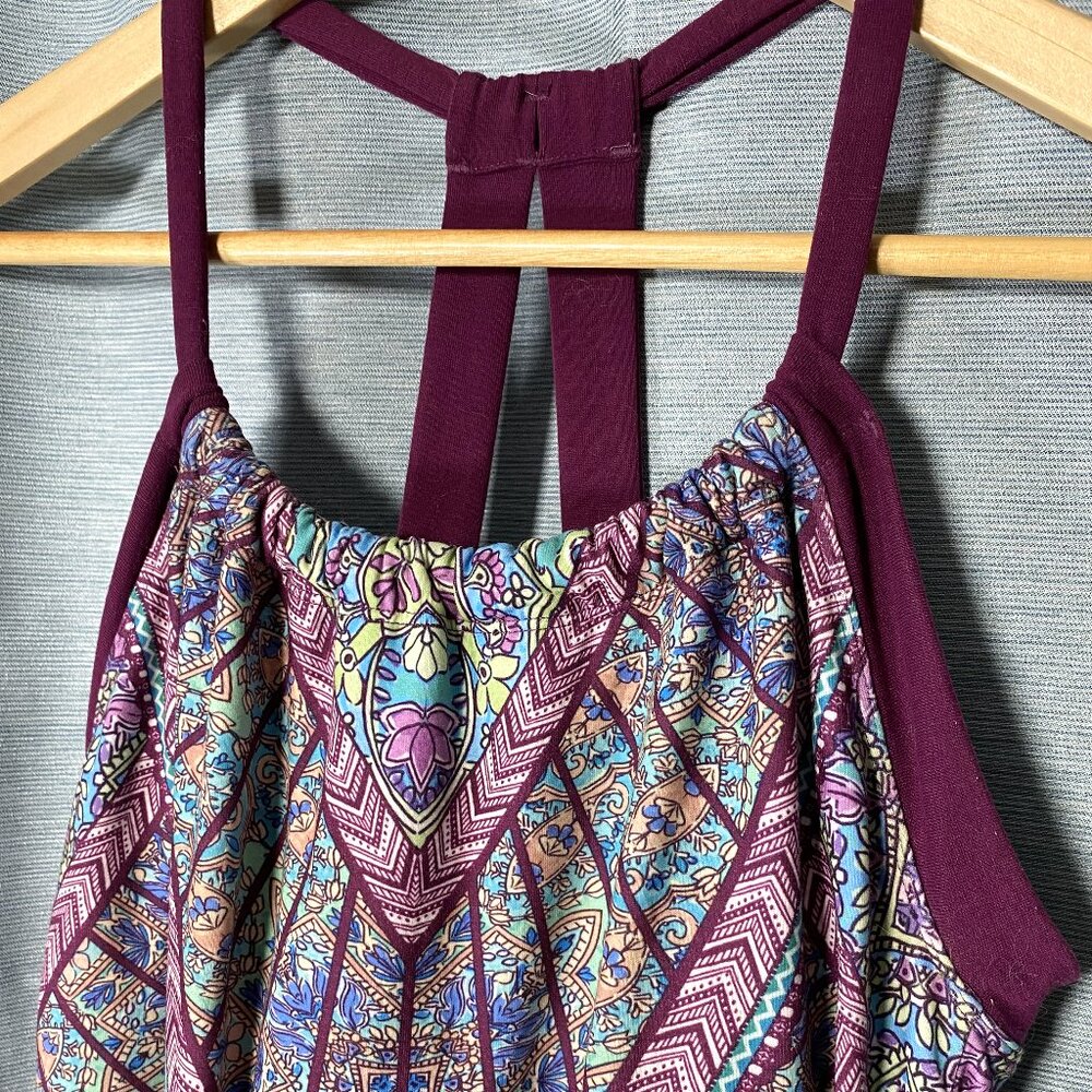 Lightly worn Prana Shelf Bra Racer Back Paisley Print Sundress